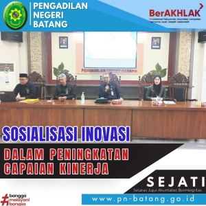 RAPAT DINAS &amp; SOSIALISASI INOVASI DALAM PENINGKATAN CAPAIAN KINERJA