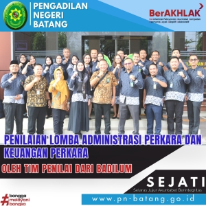 PENILAIAN LOMBA ADMINISTRASI PERKARA DAN KEUANGAN PERKARA OLEH BADILUM